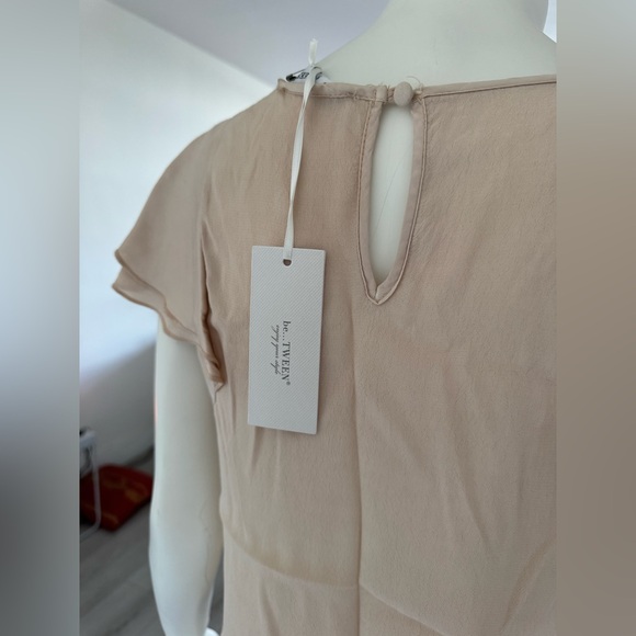 Cream/tan top “Be…Tween” Italy size S - Picture 6 of 11